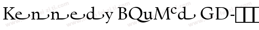 Kennedy Bold GD字体转换